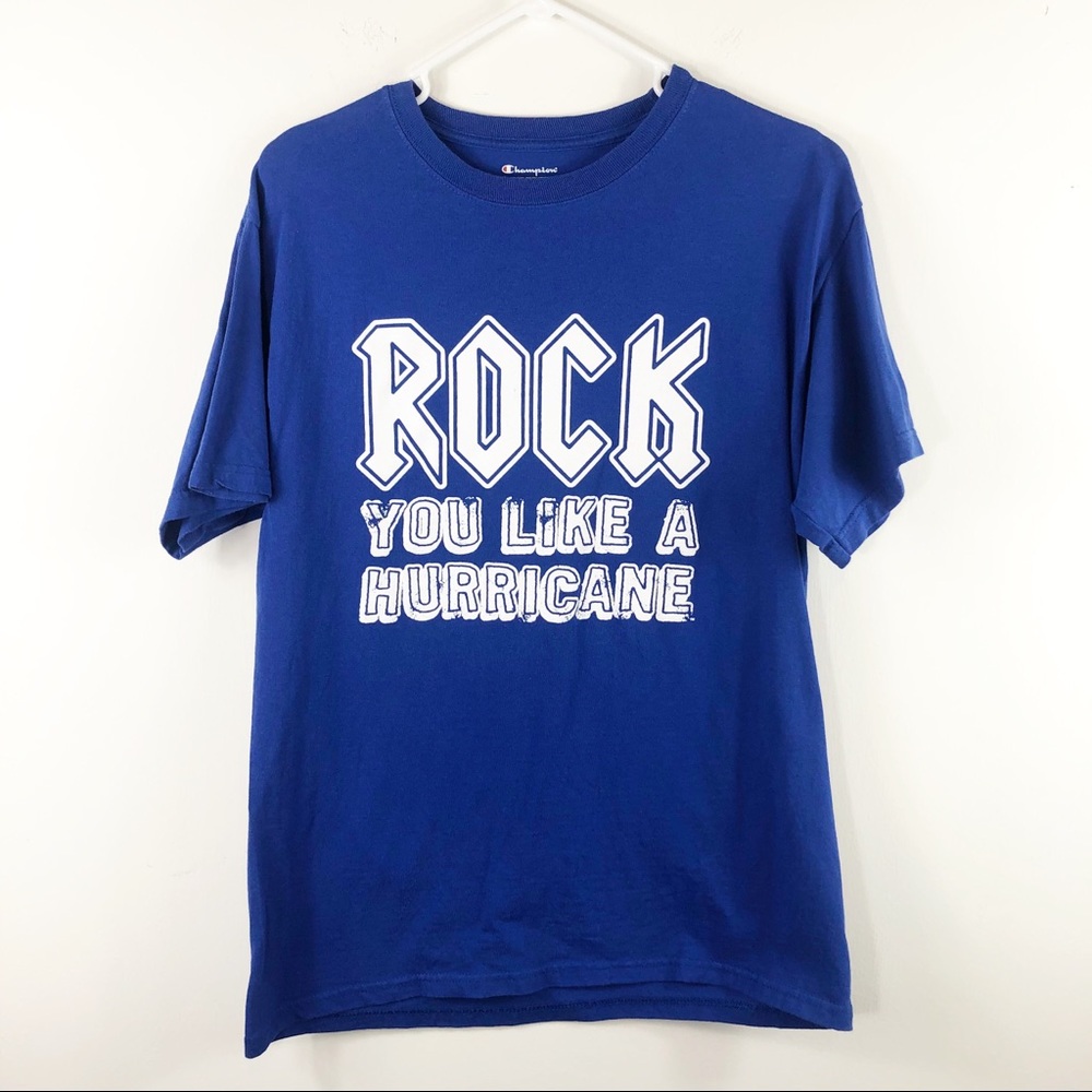 Champion Rock You deep blue unisex fit T-shirt